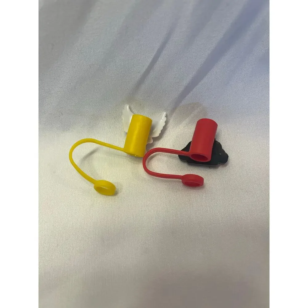 Christmas Straw Toppers set of 2